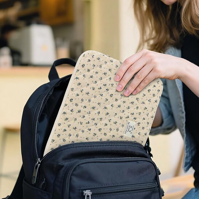 Puffy Laptop Sleeve 13-15.6 Inch Cute Quilted Laptop Protective Case Padded - Image 5