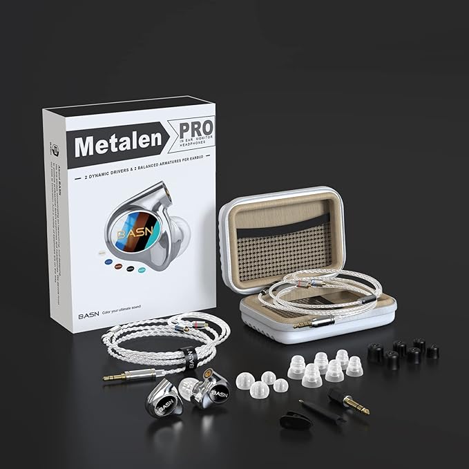 BASN Metalen PRO 4 Drivers in-Ear Monitors Headphones - Image 6