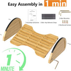 Bamboo Foot Rest for Under Desk at Work - Image 6