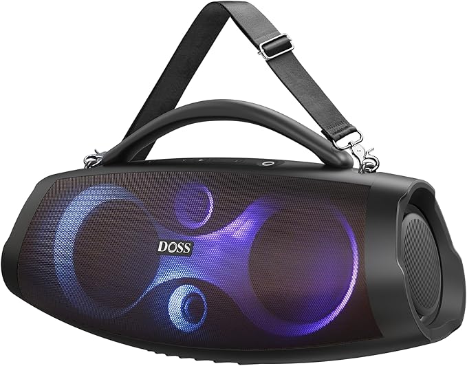 DOSS Extreme Boom Pro D200 240W Peak Outdoor Speaker, Punchy Bass, 26H Playtime by DOSS