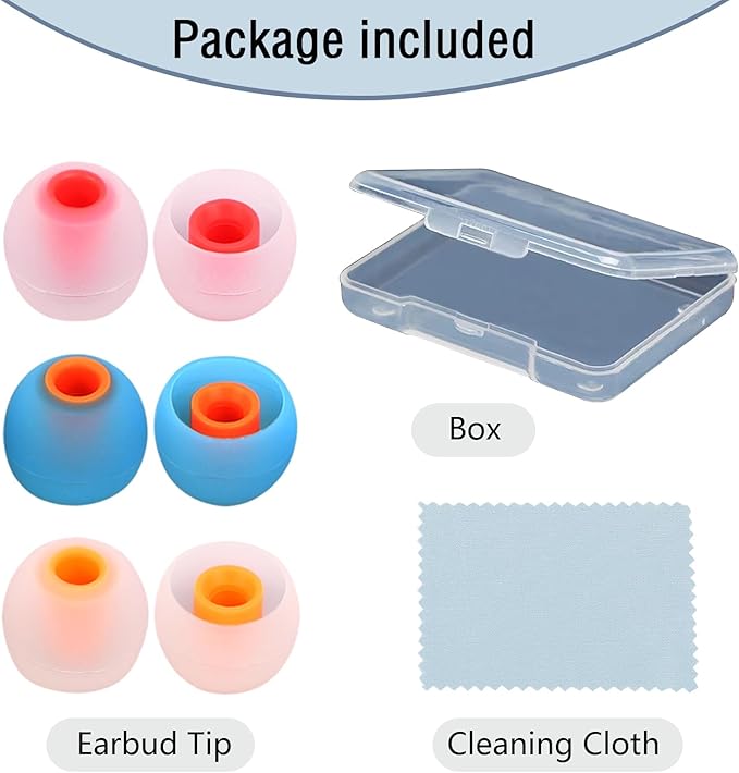 Silicone Replacement Earbud Tips Earbud Covers Ear Tips Fit - Image 7
