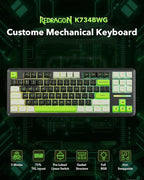 Redragon K734B Wireless Mechanical Keyboard, 3-Modes Bluetooth Gasket Hot - Image 2