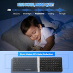 Wired Computers Keyboard with Cover Comfortable Hand Feel, Laser Engraved - Image 4