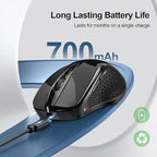 TECKNET Wireless Mouse Rechargeable 4800 DPI Silent USB A & Bluetooth Mouse 6 - Image 3