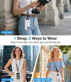 Phone Lanyard Crossbody, 3-in-1 Neck Strap& Wrist Strap, Adjustable Anti-Theft - Image 2