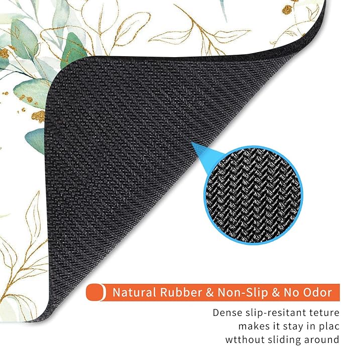 Square Mouse Pad Pretty Leaves, Personalized Premium-Textured Custom Mouse Mat - Image 5