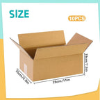 10 PCS Cardboard CD Storage Box, 11 x 5.9 x 7.5 Inch Boxed DVDs Organizer Shelf - Image 2