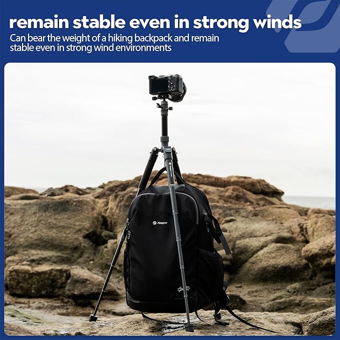Fotopro Mini Tripod with Ball Head Phone Mount Detachable Selfie Stick Folded - Image 8