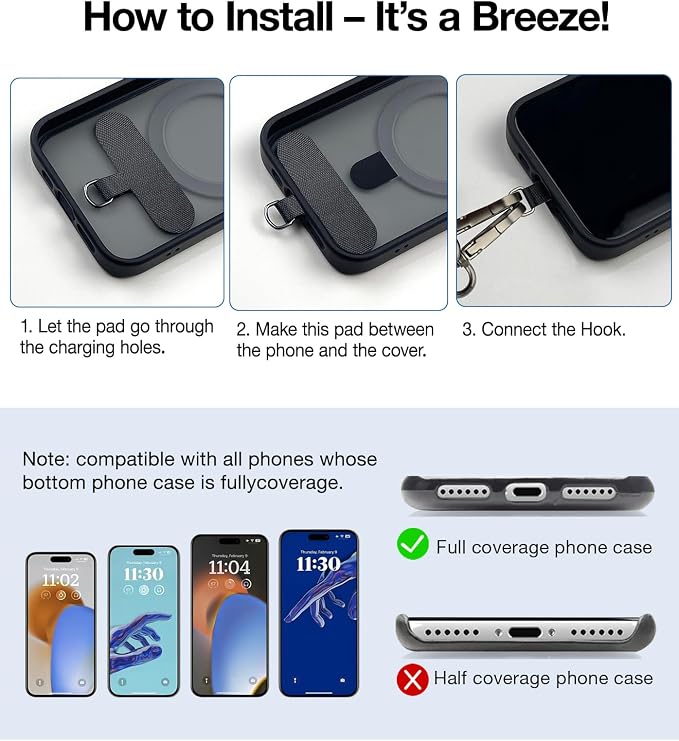 Phone Lanyard Crossbody, Adjustable Anti-Theft Neck Strap - Image 6