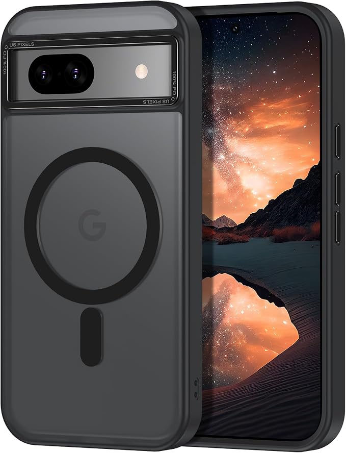 Magnetic for Google Pixel 8a Case, Shockproof Slim Translucent Matte Anti-Slip by Casehas