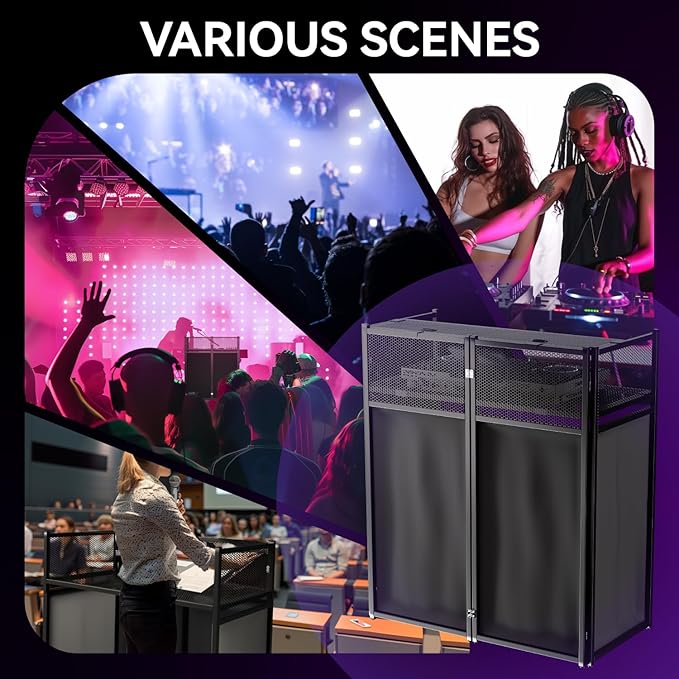 Portable DJ Booth Table, Foldable DJ Table Stand - Image 7