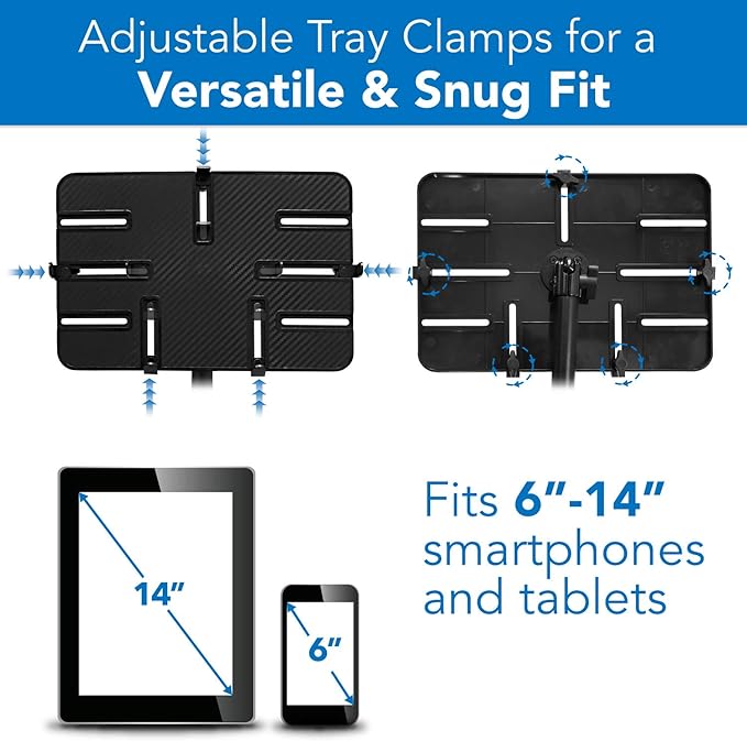 Mount-It! Tablet Pole Mount | Universal Full Motion Holder - Image 5