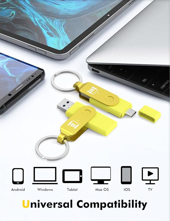 MOSDART 1TB USB3.1 Fast Speed C and A Dual Flash Drive, exFAT Memory Stick - Image 3