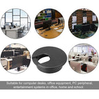 2" White Plastic Desk Grommet, HNBun 20 Pack Cable Wire Grommet Tidy Cable Hole - Image 5