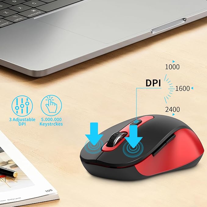 Wireless Mouse for Laptop, Chromebook, Silent Mouse - Image 5