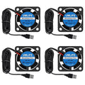 UMLIFE 4pcs USB 5V DC Fan 2510 Small 2 pin Cooling Cooler Computer 25mm X 10mm by UMLIFE