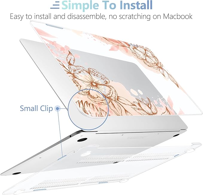 MEEgoodo for MacBook Air 13.3 inch Case 2021 2020 2019 2018 A2337 M1 A2179 A1932 - Image 4