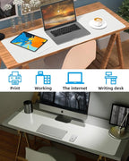 Leather Desk Pad Protector, Large Desk Mat, Mouse Pad, Non-Slip PU Leather Desk - Image 6