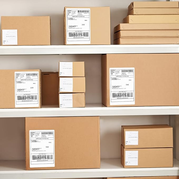 FungLam 2 Rolls 4x6 Direct Thermal Shipping Labels, 250 Labels/Roll, Compatible - Image 7