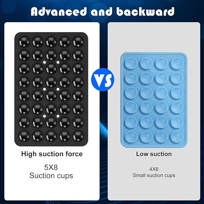 Silicone Double Sided Suction Phone Case Mount, Detachable Hands Free & Strong - Image 4
