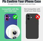 AGVEE 3+3 6 Pack for iPhone 16 6.1" / 16 Plus 6.7" Camera Lens Cover Protector - Image 3