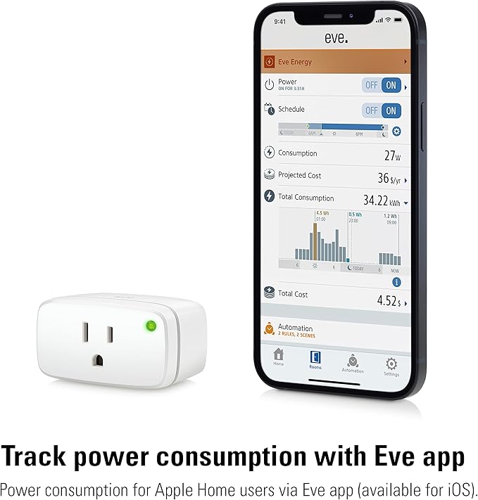 Eve Energy - Smart Plug, App and Voice Control, 100% Privacy, Matter Over Thread - Image 7