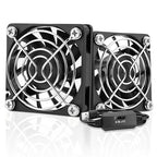 2 Packs USB Cooling Fan 60mm x 15mm 5V Brushless DC Fans Variable Speed by AmRunJe-CalmDownYourDevice