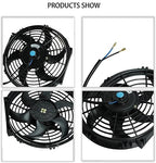 2PCS 10 Inch Universal High Performance Slim Fan Push Pull Electric Radiator - Image 4
