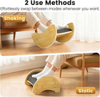 Bamboo Foot Rest for Under Desk at Work, Reversible Ergonomic Rocking Office - Image 2