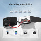 Renogy Inverter PUH 2000 watt Pure Sine Wave Inverter, Built-in Transfer Switch - Image 3