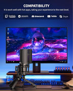 USB Gaming Microphone, Computer Recording Condenser Mic - Image 7