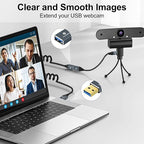 Coiled USB Extension Cable, 5Gbps Retractable USB A Male to Female Data - Image 3