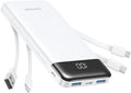 Charmast Portable Charger with Built in Cables, Power Bank with Cords Wires by Charmast