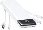 Charmast Portable Charger with Built in Cables, Power Bank with Cords Wires by Charmast