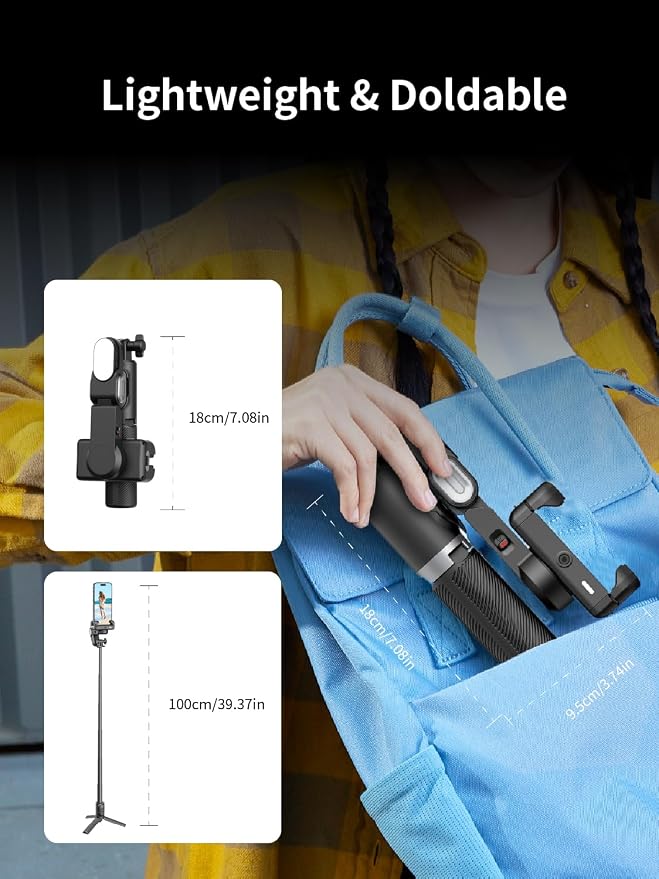 Gimbal Stabilizer for Smartphone, 4 in 1 Phone Gimbal w/360° Rotation for - Image 8