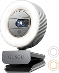 GUSGU G910 2K Quad HD Webcam for PC, by GUSGU