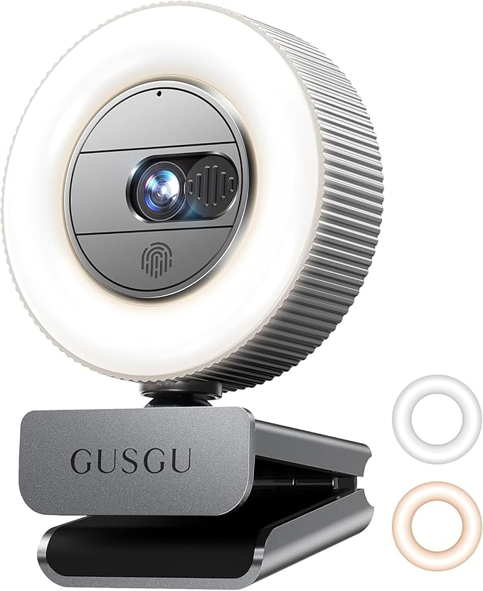 GUSGU G910 2K Quad HD Webcam for PC, by GUSGU
