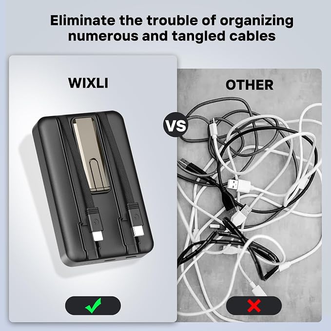Wireless Portable Charger, 3-in-1 Magnetic Power Bank 10000mAh - Image 6