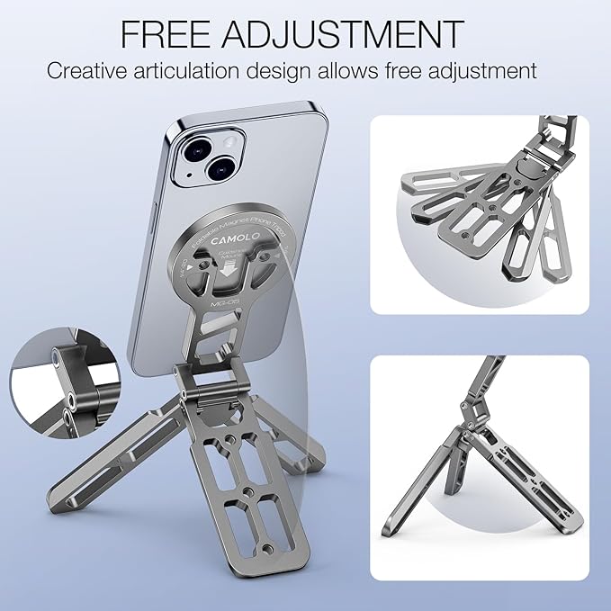 Magnetic Pocket Phone Tripod Foldable Compatible - Image 2
