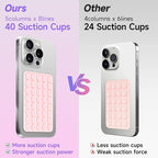 Silicone Suction Phone Case Mount, Non Slip Suction Cup Phone Mount, Phone - Image 4