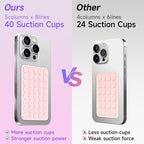Silicone Suction Phone Case Mount, Non Slip Suction Cup Phone Mount, Phone - Image 4