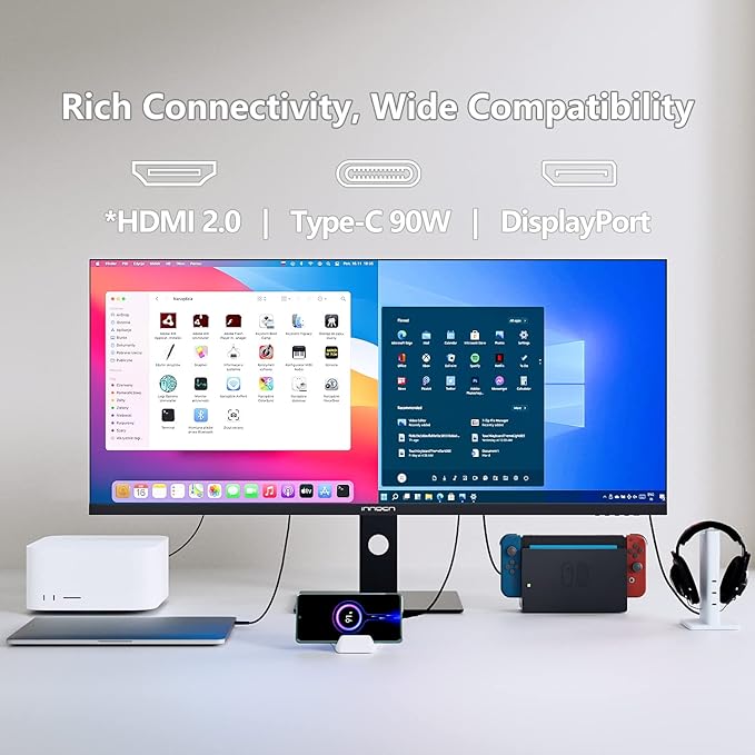 INNOCN 40C1R Ultrawide Monitor 40" WQHD 3440 x 1440p 144Hz FreeSync Premium - Image 7