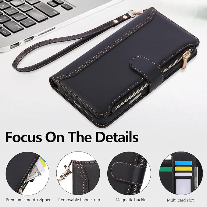 Compatible with iPhone 7/8/SE 2020/SE 2022 Wallet Case PU Leather Shockproof - Image 5
