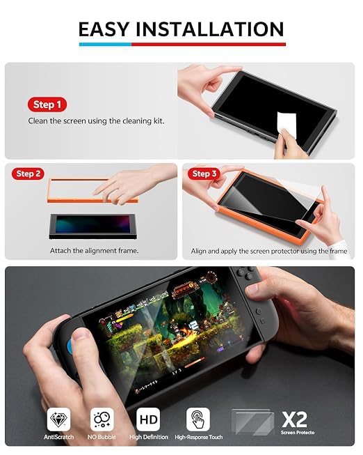 Switch 2 Accessories Bundle for Nintendo, 16-in-1 Game Kit: Carrying Case - Image 4