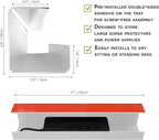 No-Screw Under Desk Cable Management Tray - Image 6