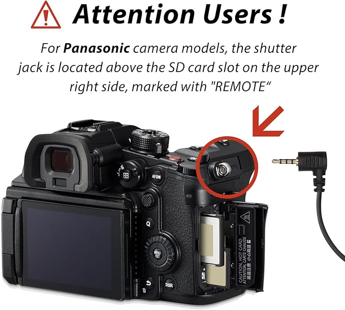 for GH Cameras Shutter Wire Remote Control RC101-L1 T0 GH5S S5 S5M2X S5II GH4 - Image 9