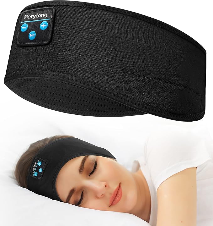 Perytong Sleep Headphones Bluetooth Headband Wireless Headphone Headband - Image 9