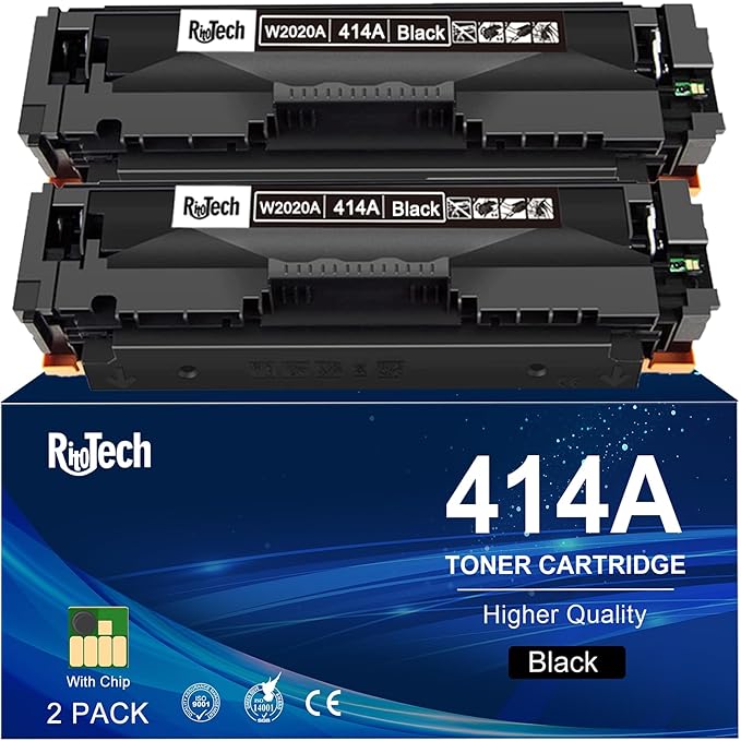 414A 414X Black Toner Cartridge - by RitoTech