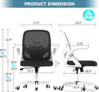 Home Desk Chair with Back Supportive Lumbar Support, Breathable Double Mesh - Image 2