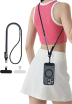 Phone Lanyard Crossbody, 3-in-1 Neck Strap& Wrist Strap, Adjustable Anti-Theft by KuakeCase